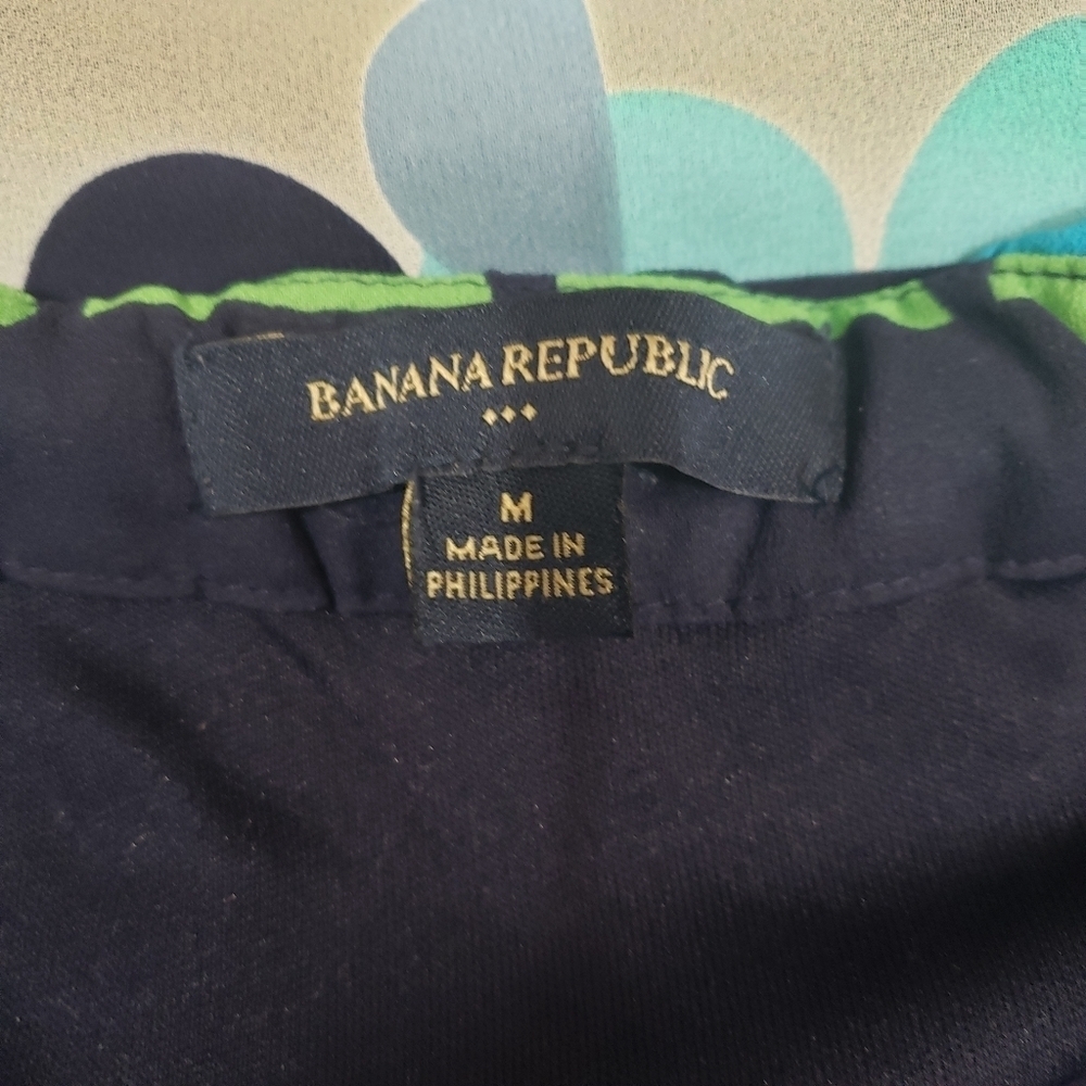 Banana Republic blue and green halter tank - Picture 5 of 7